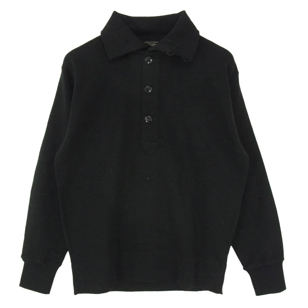 ワープアンドウーフ PIONEER TAILORING パイオニア テーラリング 長袖 ニット ポロシャツ ブラック系 M【中古】