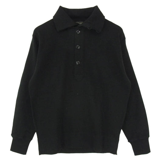 ワープアンドウーフ PIONEER TAILORING パイオニア テーラリング 長袖 ニット ポロシャツ ブラック系 M【中古】