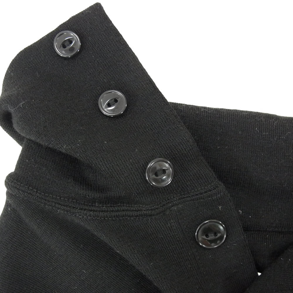 ワープアンドウーフ PIONEER TAILORING パイオニア テーラリング 長袖 ニット ポロシャツ ブラック系 M【中古】