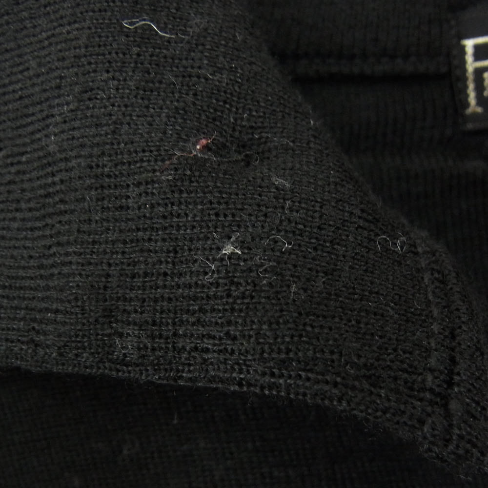 ワープアンドウーフ PIONEER TAILORING パイオニア テーラリング 長袖 ニット ポロシャツ ブラック系 M【中古】