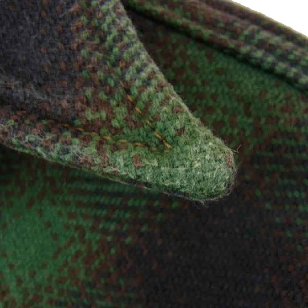 WESTRIDE ウエストライド ヘビーネル ウエスタン チェック ロングスリーブ 長袖 シャツ グリーン系 36【中古】