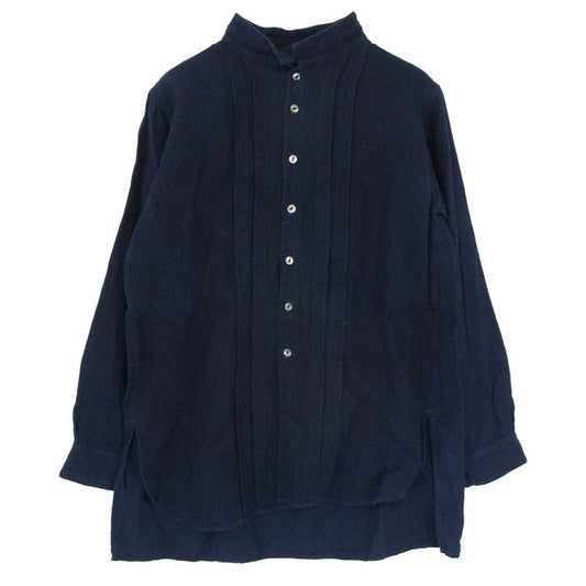 ジャンゴアトゥール D-AL-S31 french victorians heavylinen shirt インディゴ リネン 長袖 シャツ ネイビー系 M【中古】