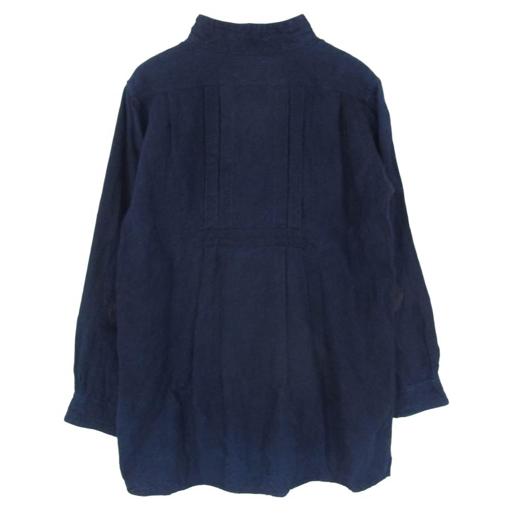 ジャンゴアトゥール D-AL-S31 french victorians heavylinen shirt インディゴ リネン 長袖 シャツ ネイビー系 M【中古】