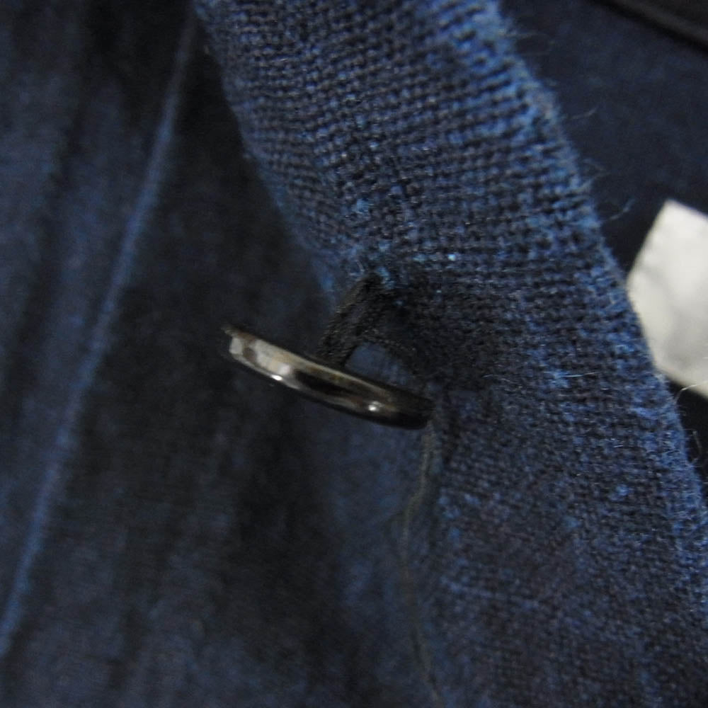 ジャンゴアトゥール D-AL-S31 french victorians heavylinen shirt インディゴ リネン 長袖 シャツ ネイビー系 M【中古】