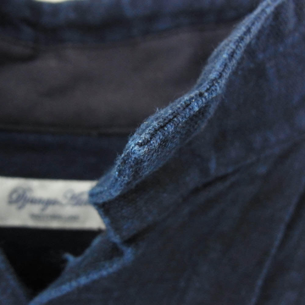 ジャンゴアトゥール D-AL-S31 french victorians heavylinen shirt インディゴ リネン 長袖 シャツ ネイビー系 M【中古】