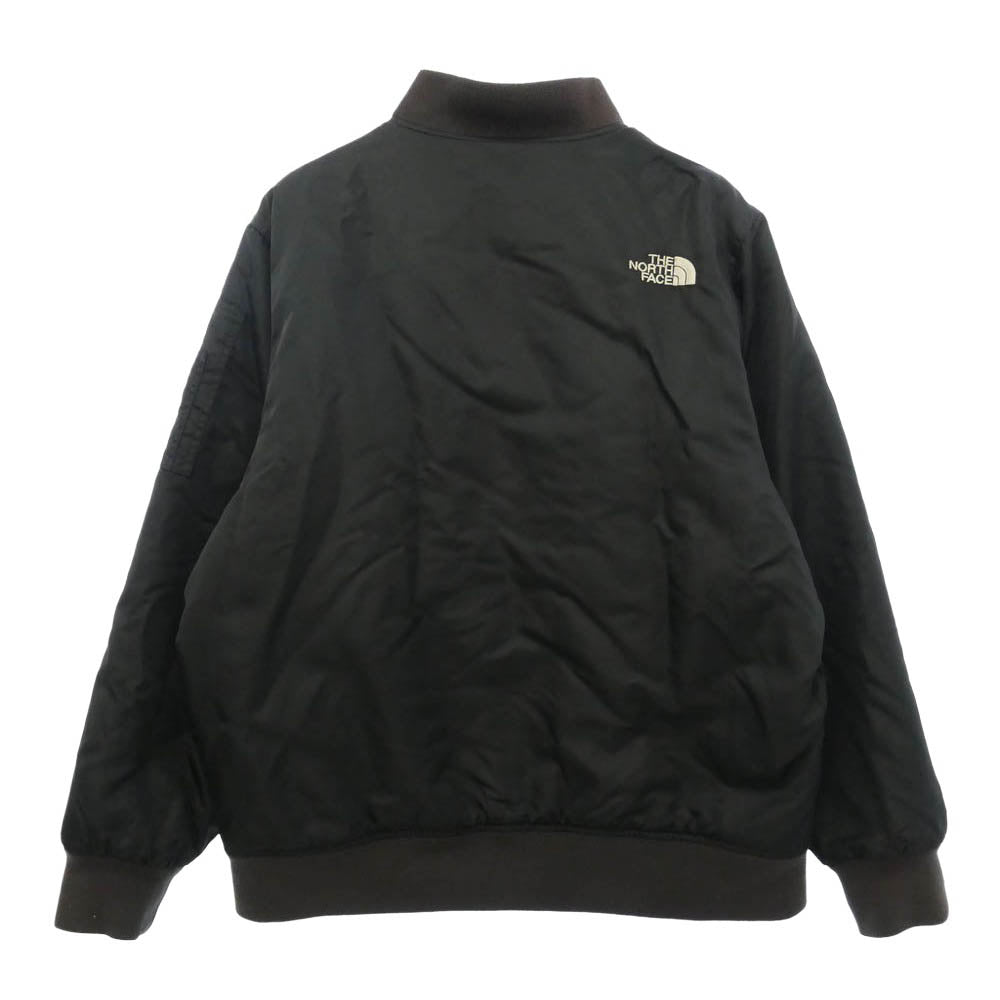 THE NORTH FACE ノースフェイス NY01470 Q THREE JACKET MA-1 ナイロン キュースリー フライトジャケット ボンバージャケット ブラック系 L【中古】
