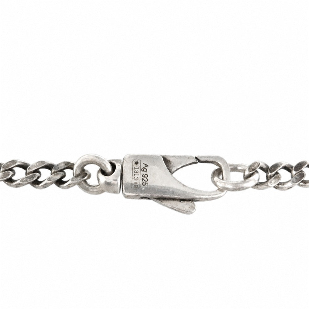 GUCCI グッチ BEE ロゴプレート ネックレス シルバー系【中古】
