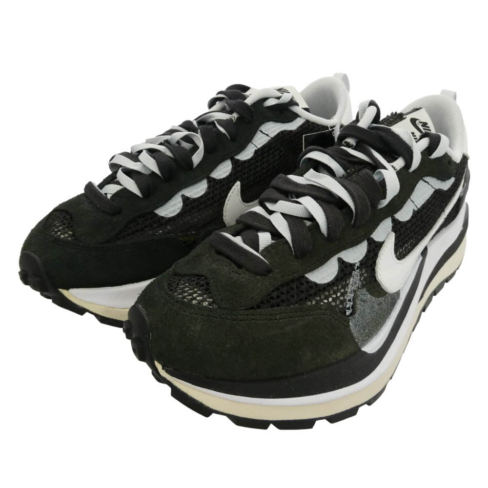 NIKE ナイキ Sacai サカイ CV1363-001 【フェイクバスターズ鑑定済】× sacai Vapor Waffle サカイ ヴェイパーワッフル ローカット スニーカー オフホワイト系 ブラック系 27cm【極上美品】【中古】