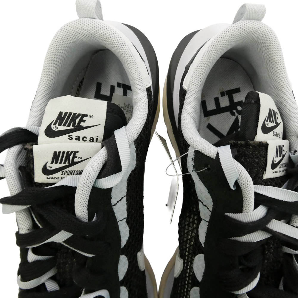 NIKE ナイキ Sacai サカイ CV1363-001 【フェイクバスターズ鑑定済】× sacai Vapor Waffle サカイ ヴェイパーワッフル ローカット スニーカー オフホワイト系 ブラック系 27cm【極上美品】【中古】
