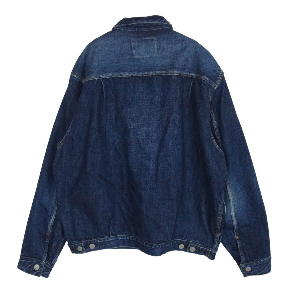 オモトデニム 3215 13.5OZ TYPE 2 DENIM JACKET タイプ2 ワンウォッシュ加工 デニムジャケット インディゴブルー系 42【中古】