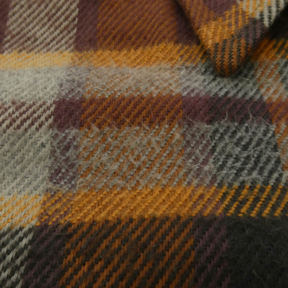 OSHKOSH オシュコシュ USA製 Vintage ヴィンテージ 90s チェック 長袖 シャツ ブラウン系 S【中古】