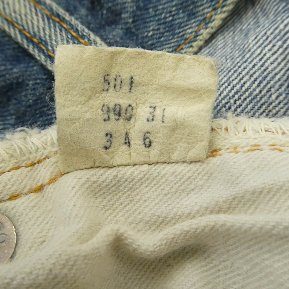 Levi's リーバイス Vintage ヴィンテージ 66前期 スモールe ボタン裏6 501 デニム パンツ ブルー系 タグなし【中古】
