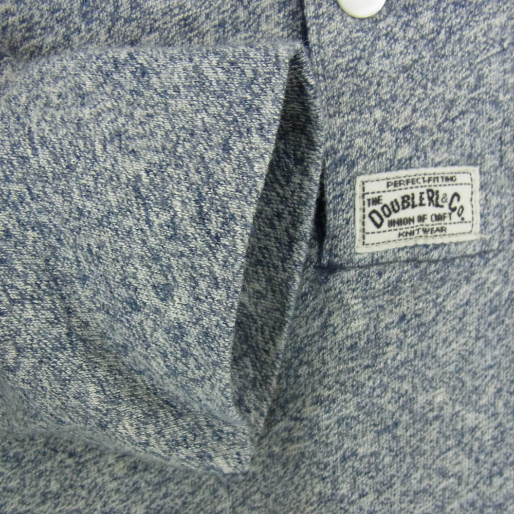 RRL ダブルアールエル コットン ヘンリーネック 長袖 Tシャツ カットソー ロンT ネイビー系 M【中古】