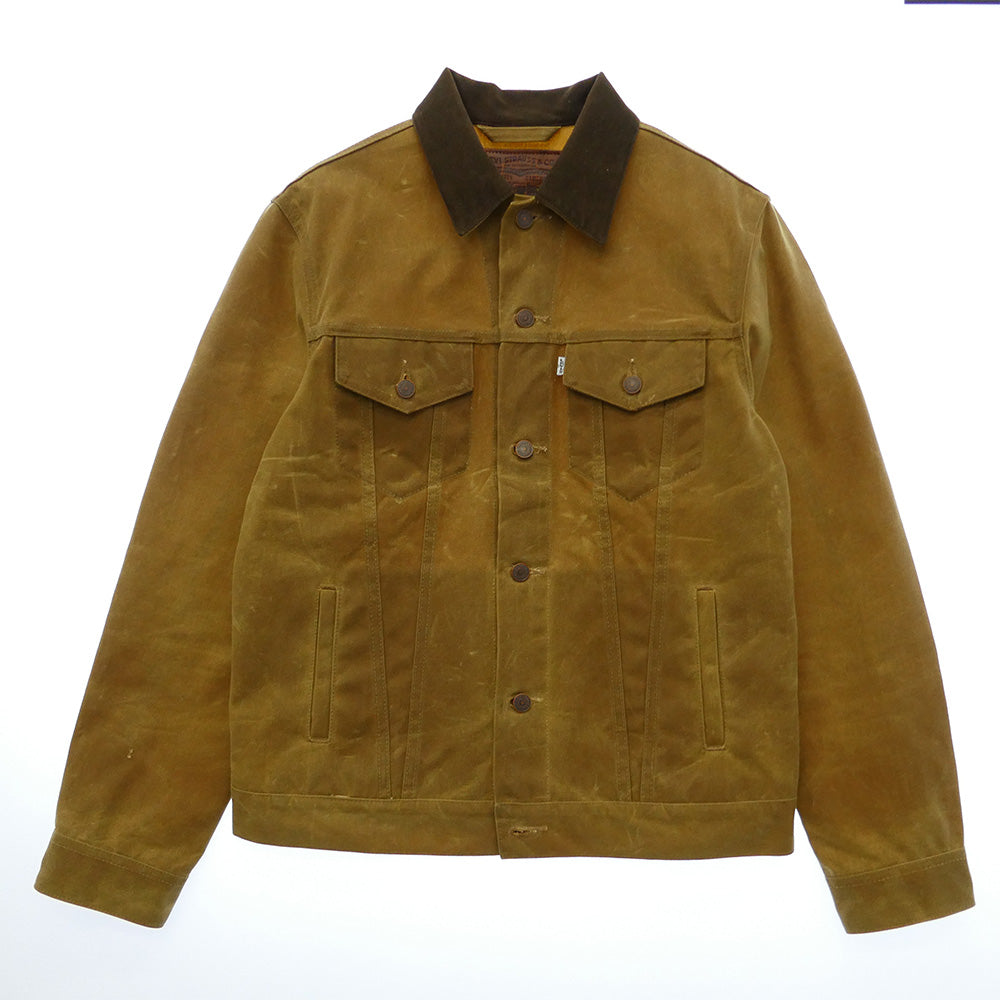 Levi's リーバイス FILSON フィルソン USA製 × FILSON TRUCKER JACKET フィルソン コットン オイルフィニッシュ トラッカージャケット ブラウン系 L【美品】【中古】
