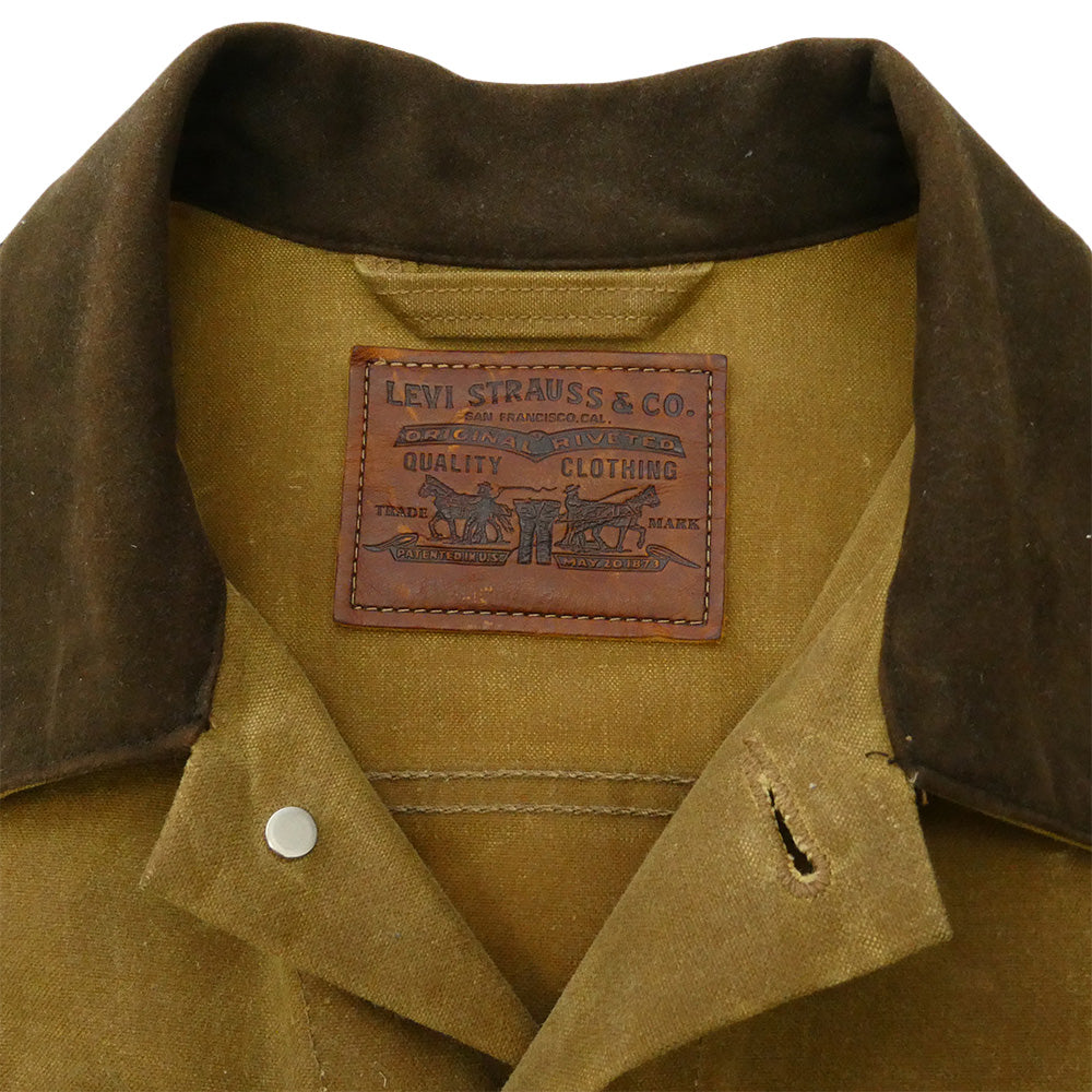 Levi's リーバイス FILSON フィルソン USA製 × FILSON TRUCKER JACKET フィルソン コットン オイルフィニッシュ トラッカージャケット ブラウン系 L【美品】【中古】
