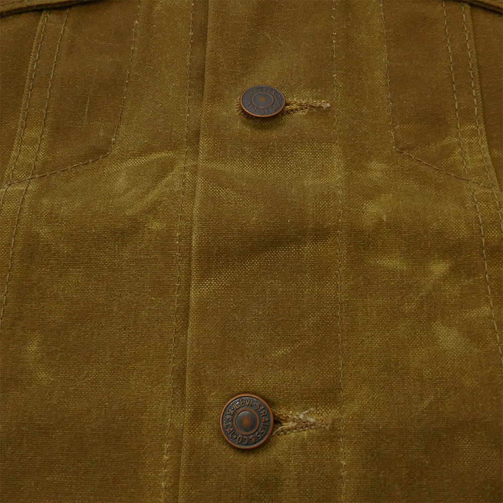 Levi's リーバイス FILSON フィルソン USA製 × FILSON TRUCKER JACKET フィルソン コットン オイルフィニッシュ トラッカージャケット ブラウン系 L【美品】【中古】