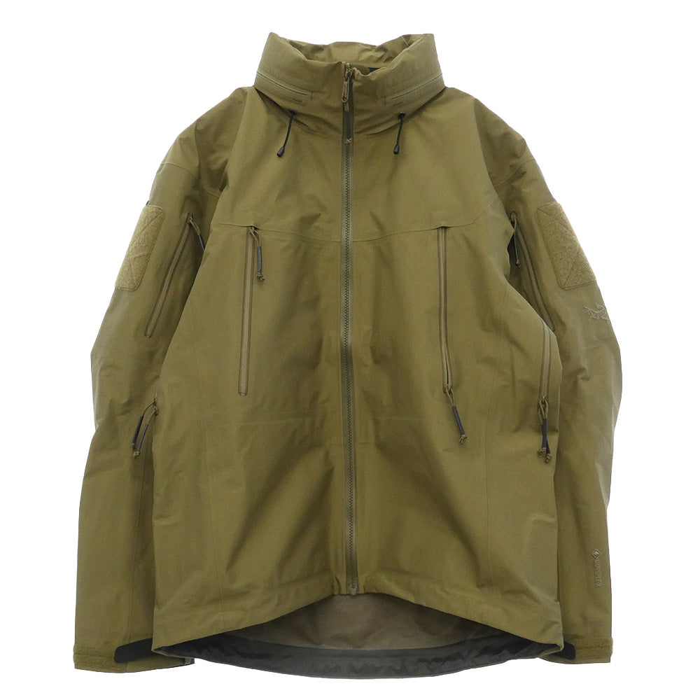 ARC'TERYX アークテリクス 18863 LEAF Alpha Jacket GEN2 GORE-TEX 七洋交産タグ カナダ製 リーフ アルファ メンズ ゴアテックス ナイロン ジャケット カーキ系 M【美品】【中古】