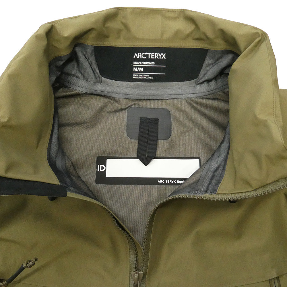ARC'TERYX アークテリクス 18863 LEAF Alpha Jacket GEN2 GORE-TEX 七洋交産タグ カナダ製 リーフ アルファ メンズ ゴアテックス ナイロン ジャケット カーキ系 M【美品】【中古】