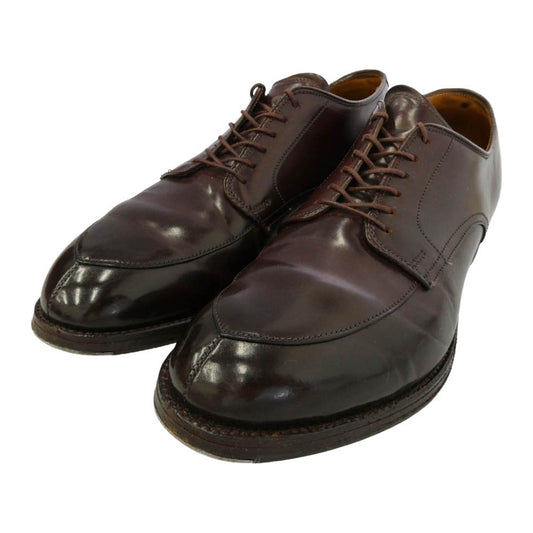 ALDEN オールデン 54321 USA製 Vチップ アルガンコン オックスフォード シェルコードバン レザー シューズ ワインレッド系 8.5【中古】