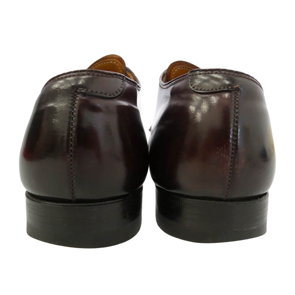 ALDEN オールデン 54321 USA製 Vチップ アルガンコン オックスフォード シェルコードバン レザー シューズ ワインレッド系 8.5【中古】