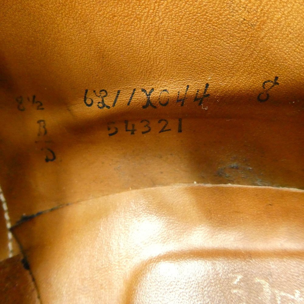 ALDEN オールデン 54321 USA製 Vチップ アルガンコン オックスフォード シェルコードバン レザー シューズ ワインレッド系 8.5【中古】