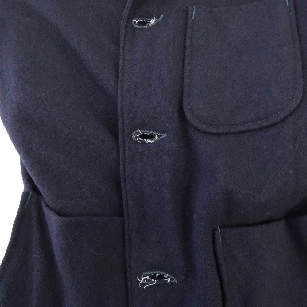 POST OVERALLS ポストオーバーオールズ USA製 ウール 3B テーラード ジャケット ネイビー系 S【中古】