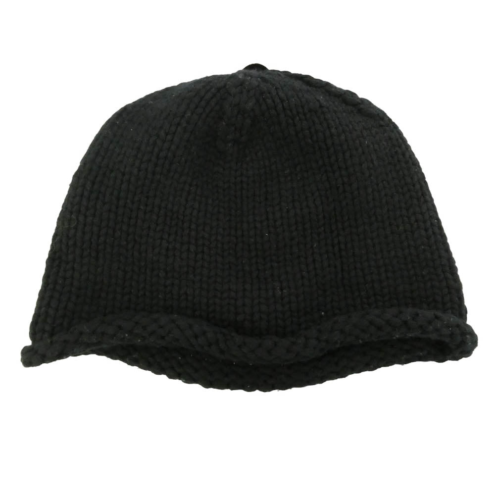 CHROME HEARTS クロムハーツ（原本無） 修理保証確認書付属 BS FLARE BEANIE BSフレアパッチ付き ビーニー ニットキャップ 帽子 ブラック系【中古】