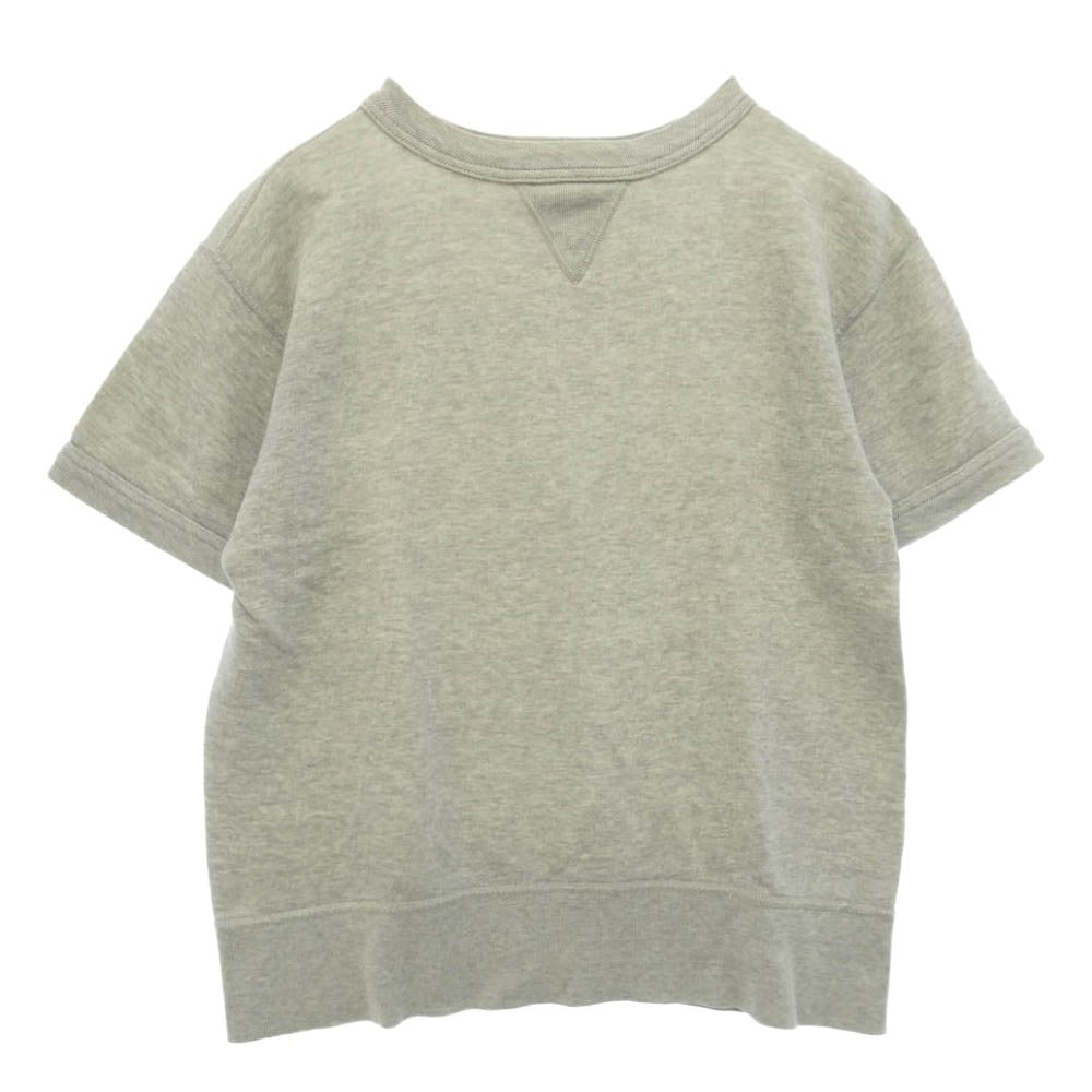 FULLCOUNT フルカウント 両Vガゼット コットン 半袖 スウェット トレーナー Tシャツ グレー系 S【中古】