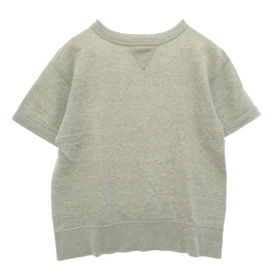 FULLCOUNT フルカウント 両Vガゼット コットン 半袖 スウェット トレーナー Tシャツ グレー系 S【中古】