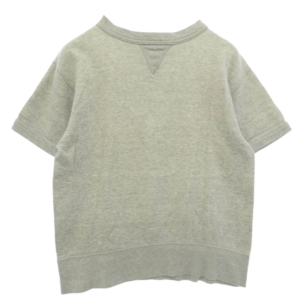 FULLCOUNT フルカウント 両Vガゼット コットン 半袖 スウェット トレーナー Tシャツ グレー系 S【中古】