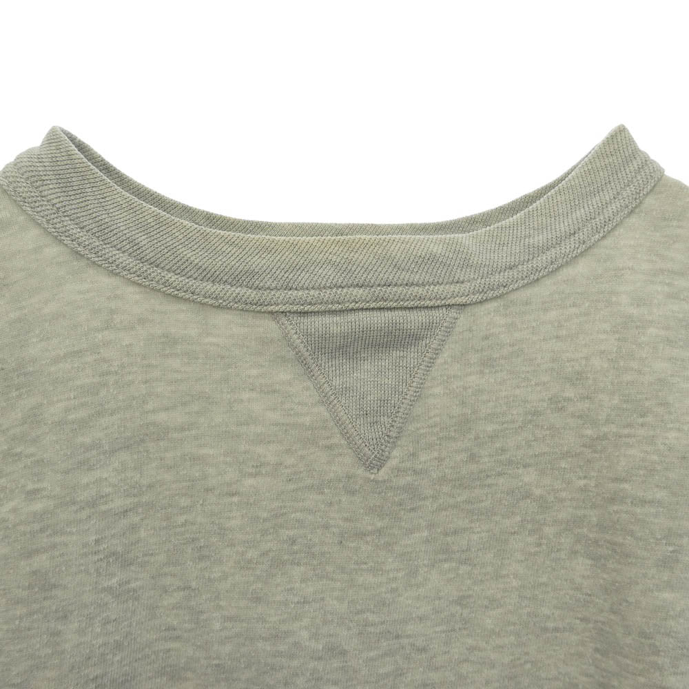 FULLCOUNT フルカウント 両Vガゼット コットン 半袖 スウェット トレーナー Tシャツ グレー系 S【中古】