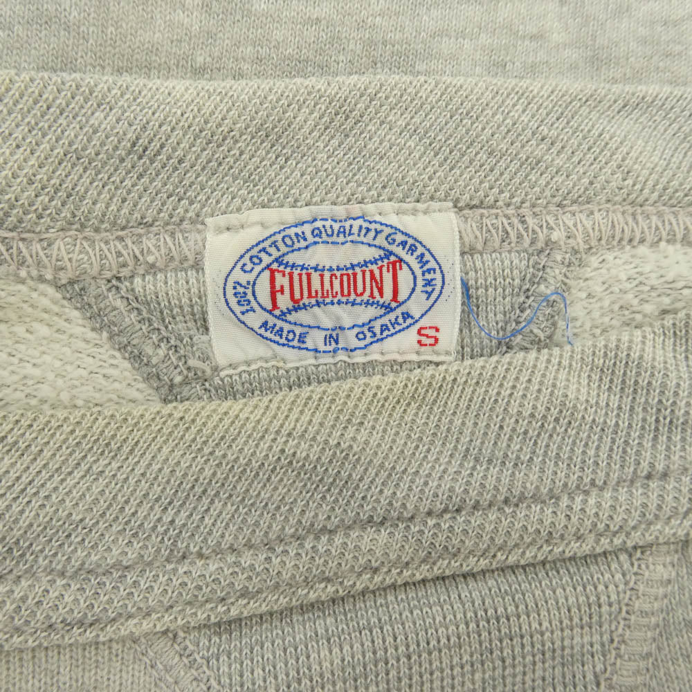 FULLCOUNT フルカウント 両Vガゼット コットン 半袖 スウェット トレーナー Tシャツ グレー系 S【中古】