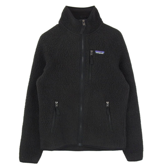 patagonia パタゴニア 19AW 22801 19年製 Retro Pile Jacket レトロ パイル ジップアップ フリースジャケット ブラック系 S【中古】