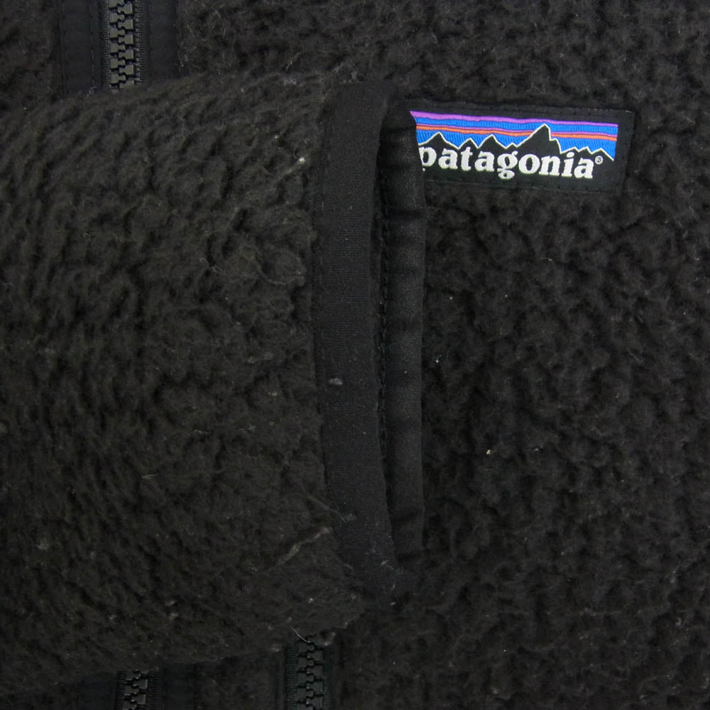 patagonia パタゴニア 19AW 22801 19年製 Retro Pile Jacket レトロ パイル ジップアップ フリースジャケット ブラック系 S【中古】
