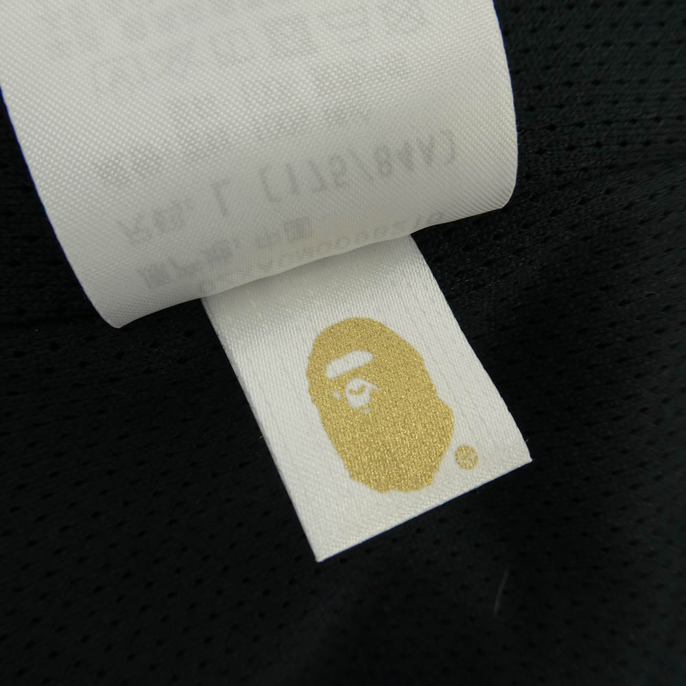 A BATHING APE アベイシングエイプ 001GDL201009H バックロゴ プリント ナイロン コーチ ジャケット パープル系 L【中古】