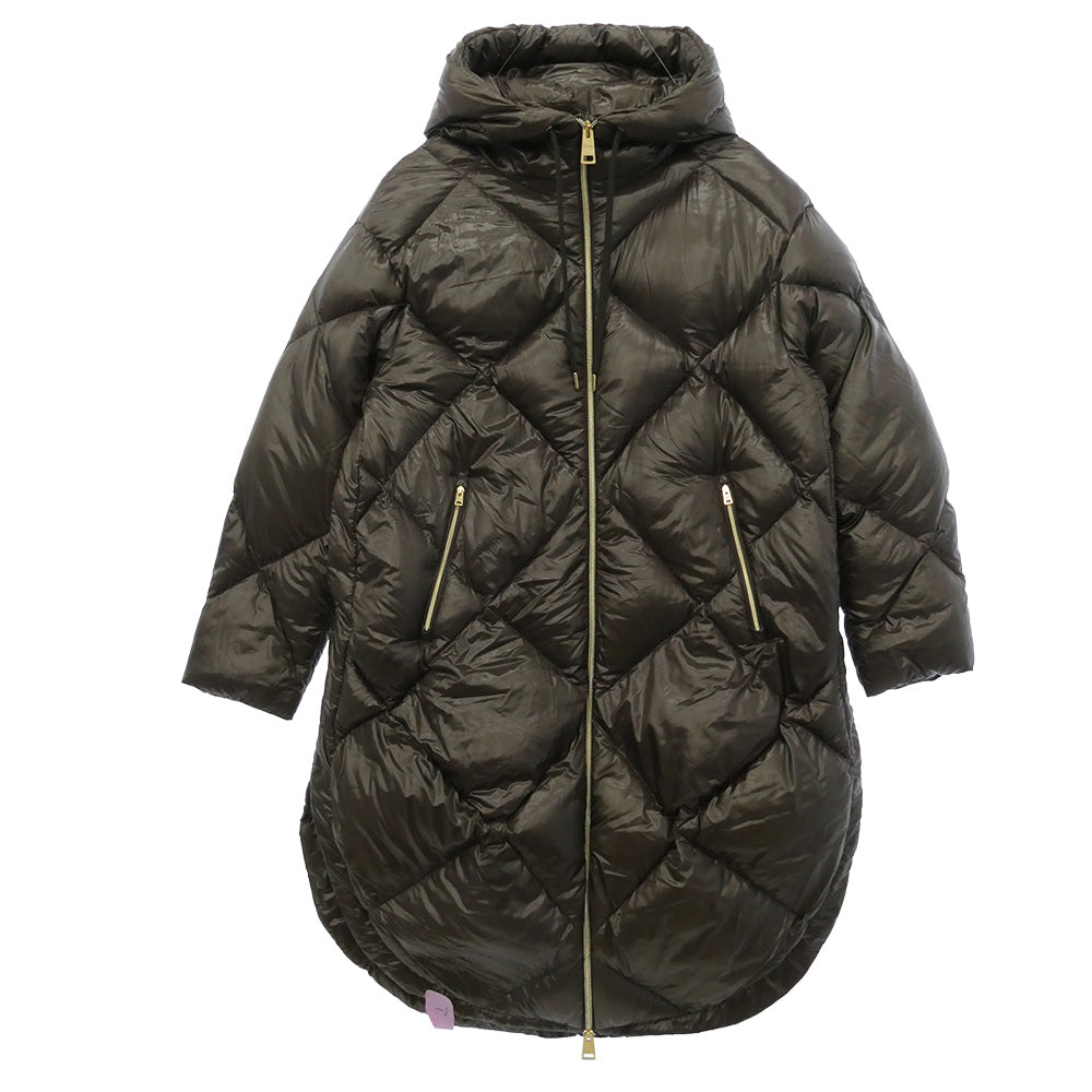 Herno ヘルノ BEAMS ビームス PI001570D × EFFE BEAMS エッフェ ビームス フーデッド ダウン コート ブラウン系 38【中古】
