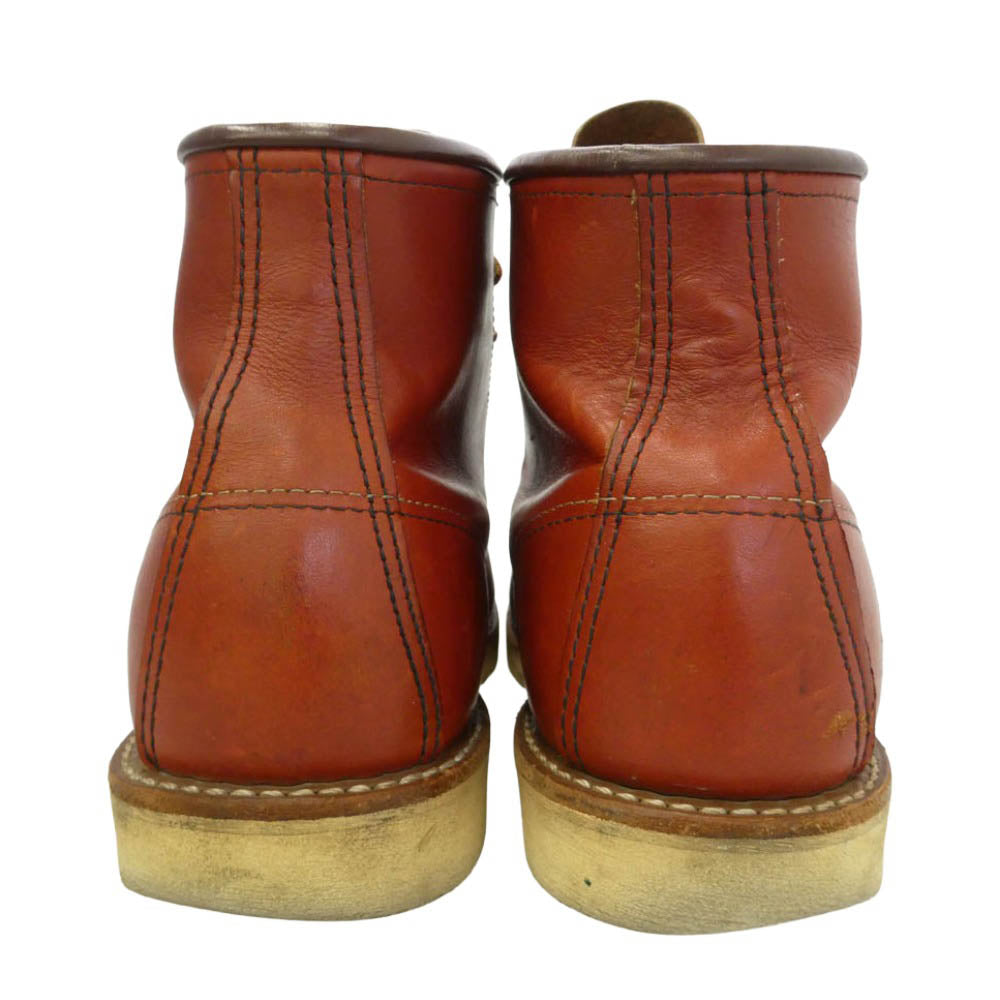 RED WING レッドウィング 8875 90s 刺?羽タグ 99年製 6-inch Classic Moc 6インチ クラシック モック レザー ワーク ハンティングブーツ ブラウン系 US7.5E【中古】