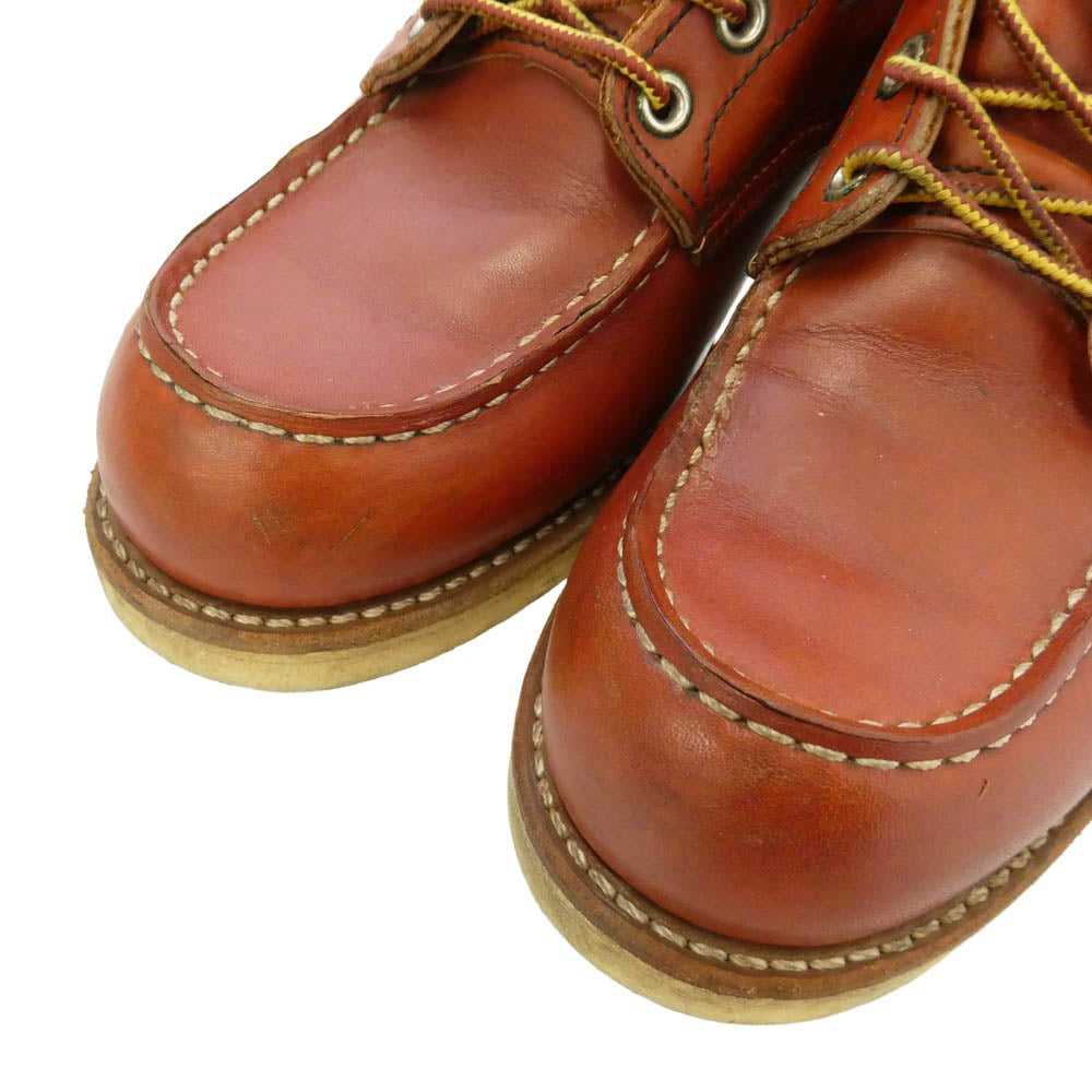 RED WING レッドウィング 8875 90s 刺?羽タグ 99年製 6-inch Classic Moc 6インチ クラシック モック レザー ワーク ハンティングブーツ ブラウン系 US7.5E【中古】