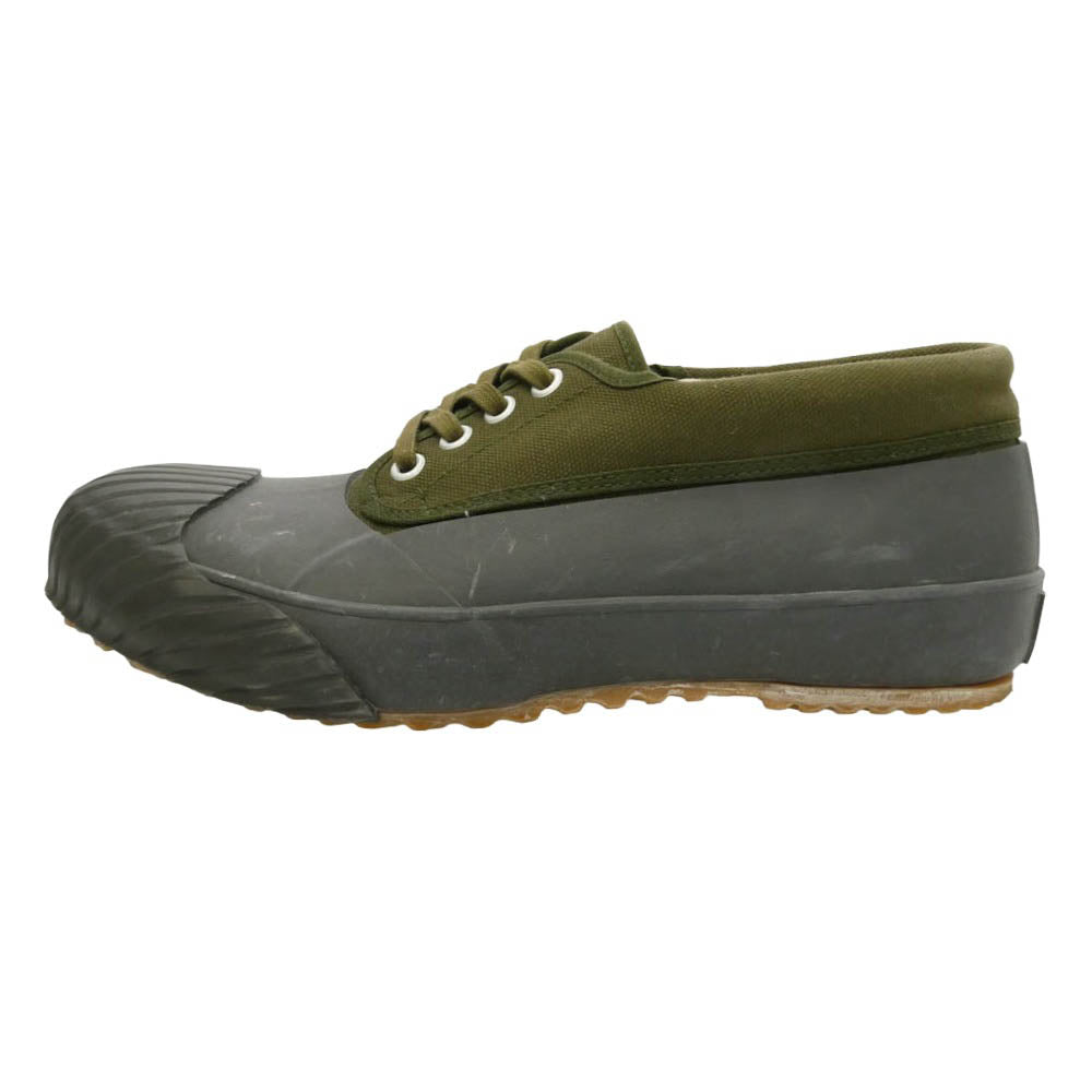 ムーンスター FINE VULCANIZED MUD GUARD OLIVE マッド ガード ローカット スニーカー シューズ ダークグレー系 モスグリーン系 24cm【中古】