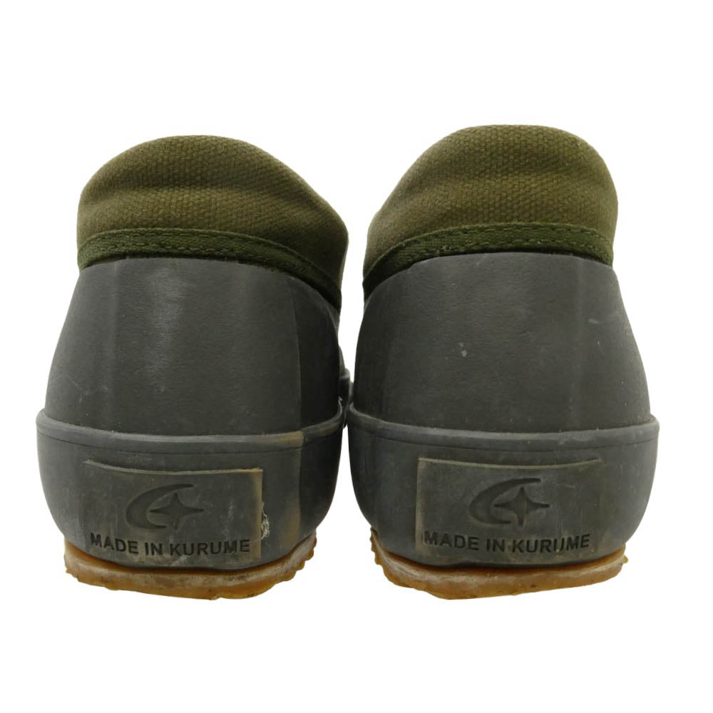 ムーンスター FINE VULCANIZED MUD GUARD OLIVE マッド ガード ローカット スニーカー シューズ ダークグレー系 モスグリーン系 24cm【中古】