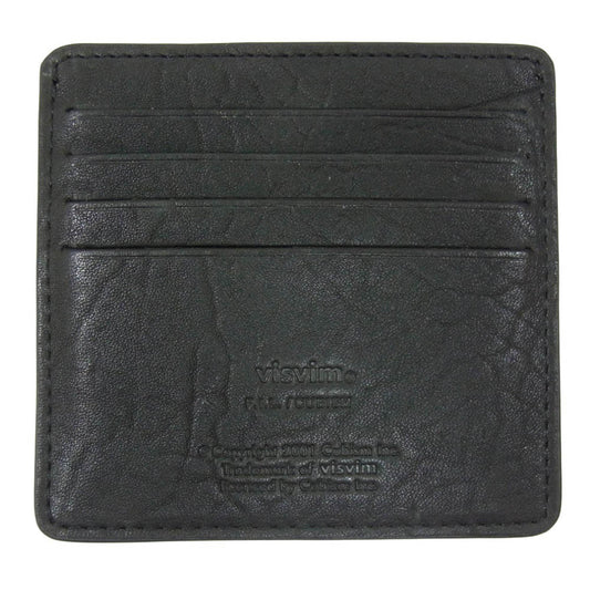 VISVIM ビズビム 25SS 0125203003025 LEATHER CARD CASE レザー カード ケース ベジタブルタンニン ホース レザー ブラック系【極上美品】【中古】