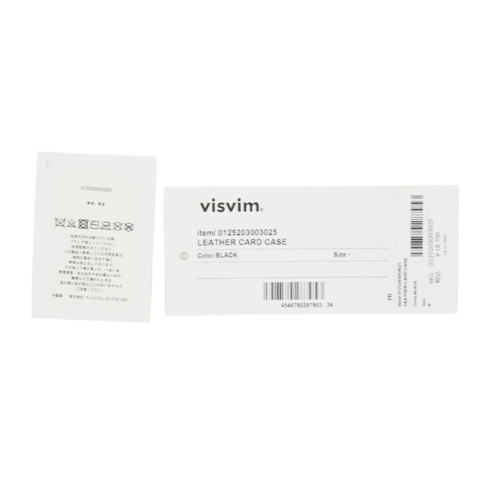 VISVIM ビズビム 25SS 0125203003025 LEATHER CARD CASE レザー カード ケース ベジタブルタンニン ホース レザー ブラック系【極上美品】【中古】