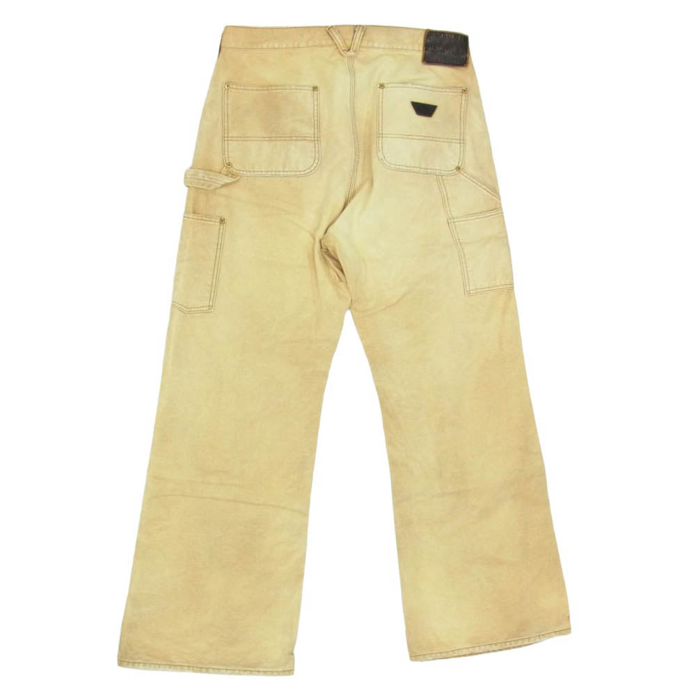 フォーサムワン 78001137 DUCK WORK PT ユーズド加工 ダブルニー ダック ワーク パンツ ベージュ系 48【中古】