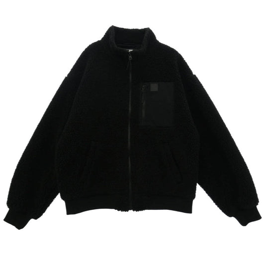 Y's Yohji Yamamoto ワイズ ヨウジヤマモト NEW ERA ニューエラ 25AW YL-T83-952 × New Era ニューエラ BOA BLOUSON ボア フリース ジップアップ ブルゾン ブラック系 L【中古】