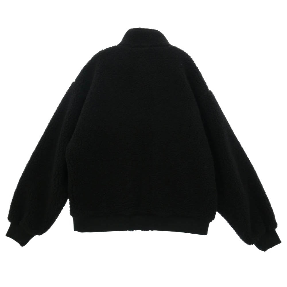 Y's Yohji Yamamoto ワイズ ヨウジヤマモト NEW ERA ニューエラ 25AW YL-T83-952 × New Era ニューエラ BOA BLOUSON ボア フリース ジップアップ ブルゾン ブラック系 L【中古】