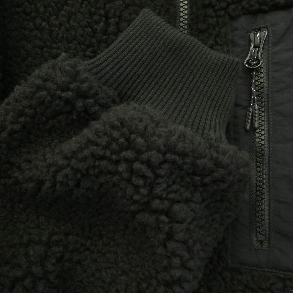 Y's Yohji Yamamoto ワイズ ヨウジヤマモト NEW ERA ニューエラ 25AW YL-T83-952 × New Era ニューエラ BOA BLOUSON ボア フリース ジップアップ ブルゾン ブラック系 L【中古】