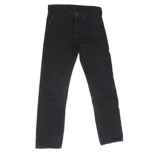 Levi's リーバイス 00501-0638 501 ORIGINAL DENIM PANTS オリジナル ボタンフライ ストレート デニムパンツ ジーンズ ブラック系 29【中古】