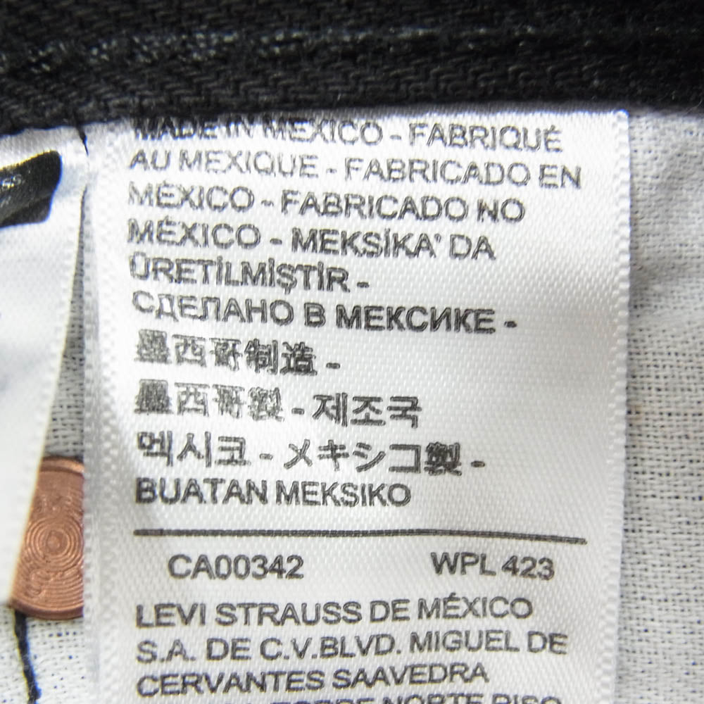 Levi's リーバイス 00501-0638 501 ORIGINAL DENIM PANTS オリジナル ボタンフライ ストレート デニムパンツ ジーンズ ブラック系 29【中古】