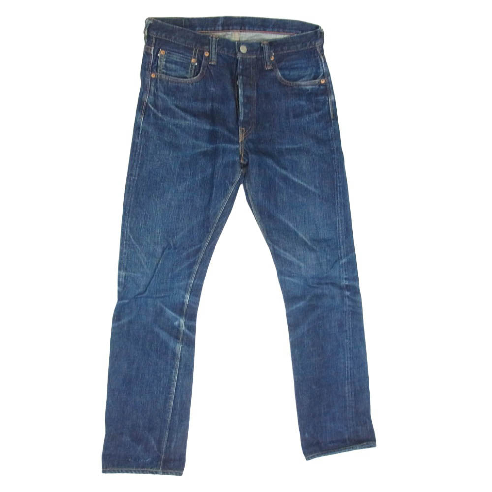 FULLCOUNT フルカウント 1109 Slim Denim 13.7oz ボタンフライ スリム ストレート デニムパンツ ジーンズ インディゴブルー系 30【中古】