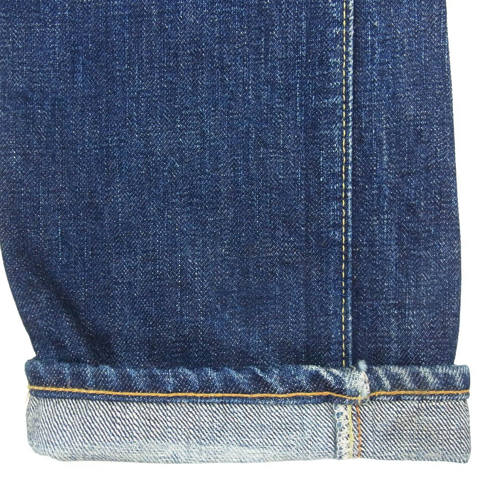 FULLCOUNT フルカウント 1109 Slim Denim 13.7oz ボタンフライ スリム ストレート デニムパンツ ジーンズ インディゴブルー系 30【中古】